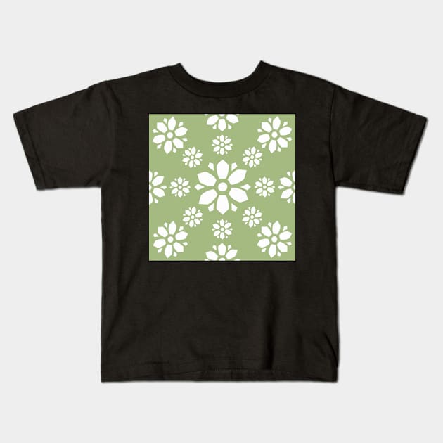 Floral Pattern Kids T-Shirt by monicasareen